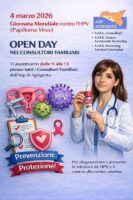 Giornata Mondiale contro il papilloma virus, open Day Test nei Consultori dell’ASP di Agrigento
