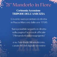 Mandorlo in fiore: Cerimonia accensione tripode dell’amicizia