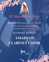 Mandorlo in Fiore: la chiesa San Francesco di Paola ospita il concerto “Suoni del Mondo” dell’Amadeus Clarinet Choir