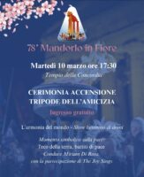 78° Mandorlo in Fiore: domani l’accensione del “Tripode dell’Amicizia”