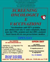 Vaccinazioni HPV e screening oncologici: iniziative il 10 e 12 marzo in provincia