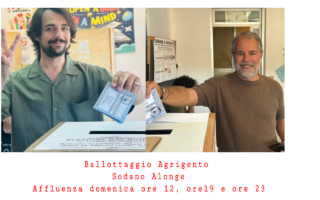 Ballottaggio Agrigento : Sodano Alonge Affluenza domenica ore 12, ore19 e ore 23